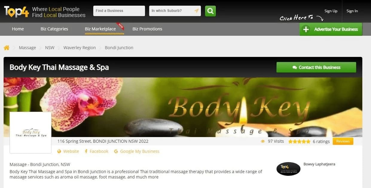 Top4 Body Key Thai Massage & Spa